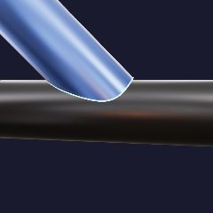 45 Degree Tube Notch - 1.5in Diameter x .083 Wall - DOM 1020